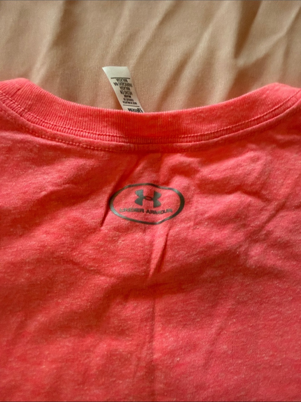 Under Armour Women's Short Sleeve Tee Pink Coral - Picture 4 of 4
